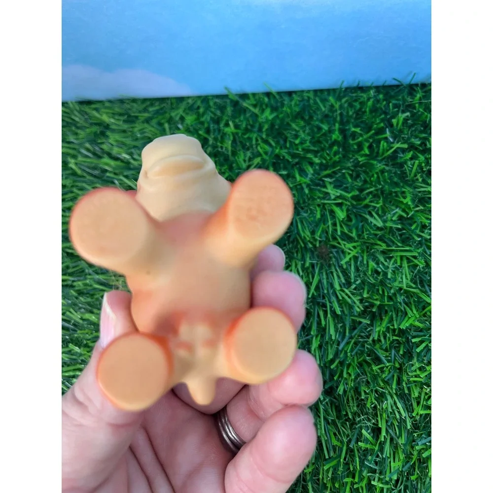 Vintage Thomas Dam Bull Troll Doll Blonde Mohawk Hair Retro Toy Collectible
